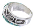 Turquoise Southwest Silver Ring Size 5-3/4 YS68262